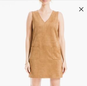 Max Studio Faux Suede Mini, S, Chocolate Brown, Boho, Festival, Monochromatic